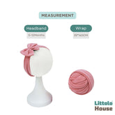 Baby Neutral Jersey Wrap With Hairband SR091 | NB | Watermelon